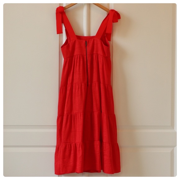 ALICE& + OLIVIA Cynthia Tie Shoulder Midi Dress - Picture 10 of 12